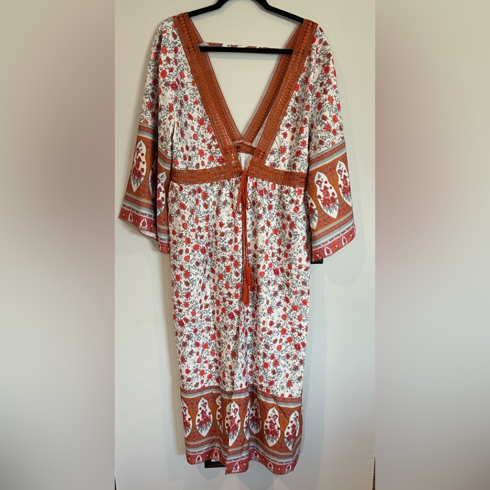 Bohemian Floral Caftan